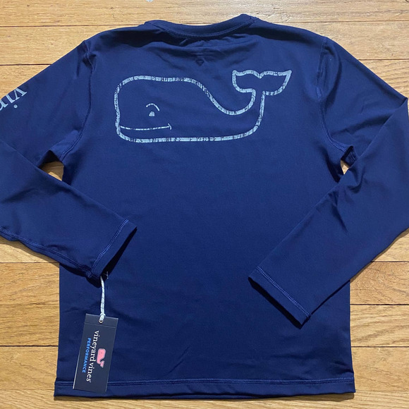 Vineyard Vines Swim Nwt Vineyard Vines Boys Long Sleeve Rash Guard In Deep Bay S 8 Poshmark